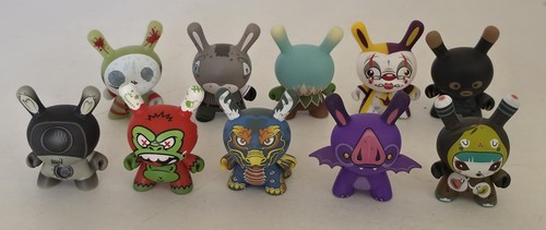 Lot kidrobot dunny - 10, 3"